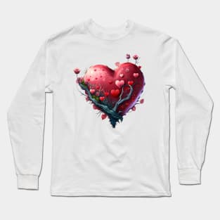 beautiful heart for a loved one for valentine's day Long Sleeve T-Shirt